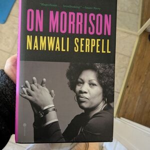 On Morrison by Namwali Serpell - Black with Pink & Yellow Typography